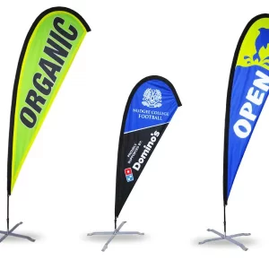 Tear Drop banner printing