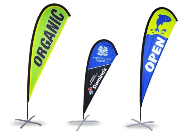 Tear Drop banner printing