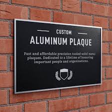 Aluminium Plaque