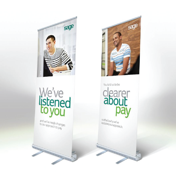 Narrow Base Roll-Up Banner